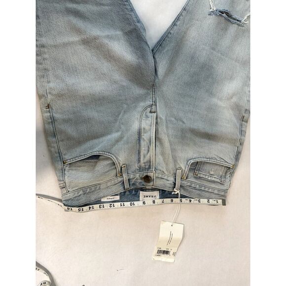 NWT Frame Le Original High Rise Straight Fit Jeans Distressed - Size 32 - Picture 4 of 10
